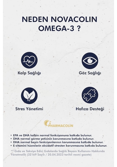 Novacolin Omega 3 Epa 360 Mg Dha 260 Mg 60 Softgel