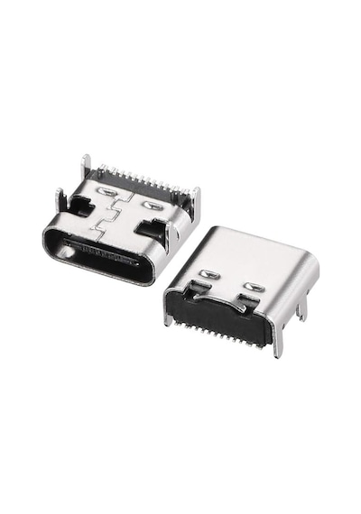 Powermaster Ic-266b-4 Type-c Dişi Şase Konnektör - Usb 3.1 16 Pin Hızlı Şarj Destekli Soketi