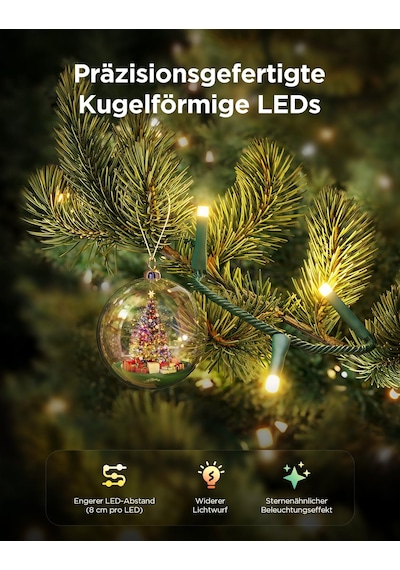 Govee Noel Işıltılı Dize Işıklar, İç Mekan Noel Peri Işıkları, 250 Led'li 20m Rgbwıc Işıklar, Noel Süslemeleri İçin 140+ Dinamik Sahne Modu, Alexa İle App Kontrolü Siyah Govee Noel Işıltılı Dize Işıklar, İç Mekan Noel Peri Işıkları, 250 Led'li 20m Rgbwıc Işıklar, Noel Süslemeleri İçin 140+ Dinamik Sahne Modu, Alexa İle App Kontrolü Siyah