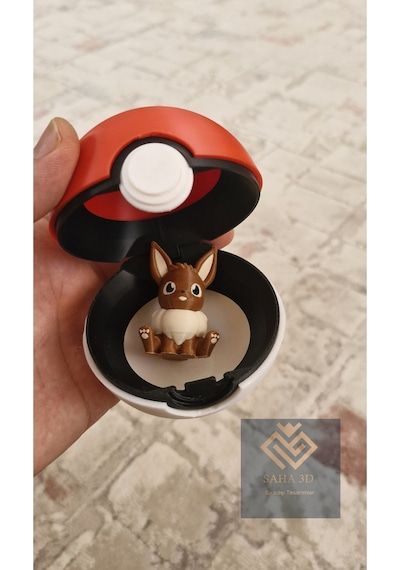 Pokemon Poke Topu Eevee Hediyeli