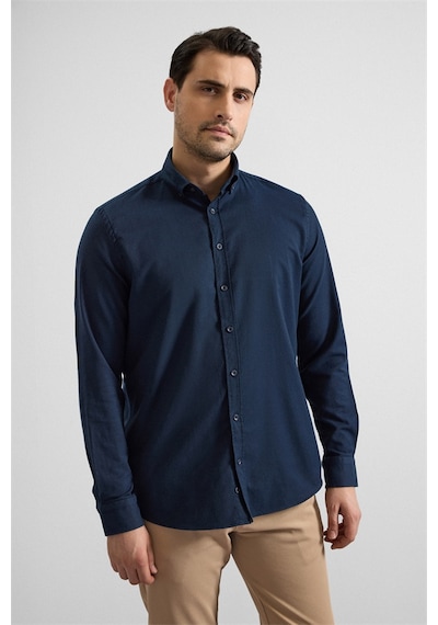 Süvari Lacivert Regular Düğmeli Yaka Düz Cepsiz Casual Gömlek Gm2025300051-m09 Lacivert Süvari Lacivert Regular Düğmeli Yaka Düz Cepsiz Casual Gömlek Gm2025300051-m09 Lacivert