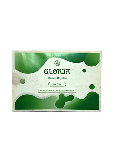 Kumaş Boyası Tam Yeşil 10 Gr Paket Çok Renkli
