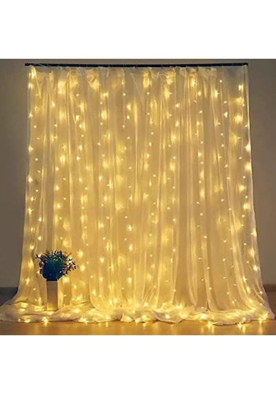 3000k Led Işık Perdesi - 3x3m, 300 Led, 8 Programlı Uzaktan Çok Renkli