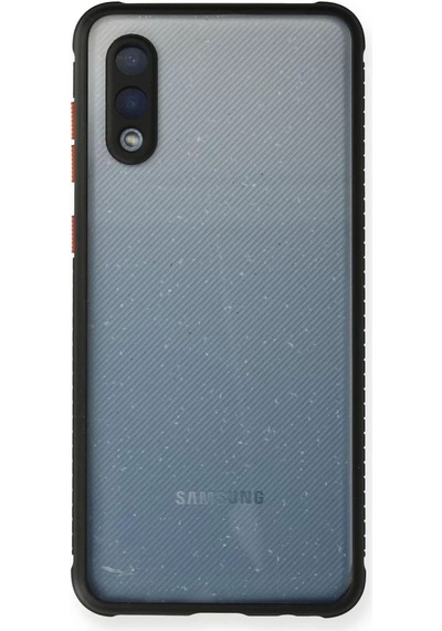 Samsung Galaxy A02 Kılıf Miami Şeffaf Silikon - Siyah