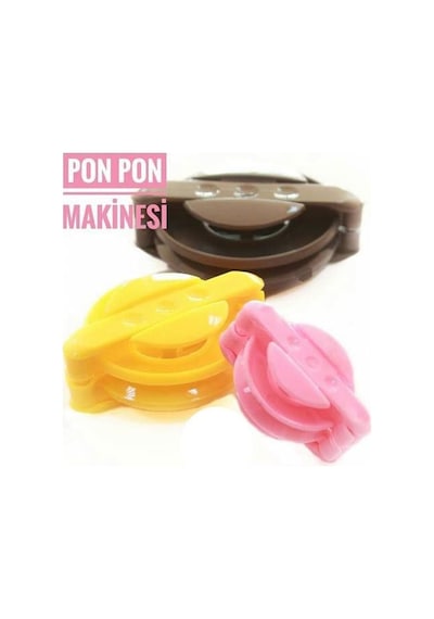 Ponpon Yapma Makinesi 3 Lü Set