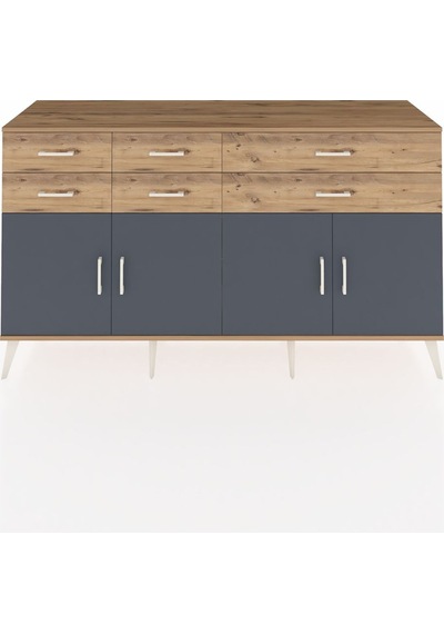 Hyperion Konsol 3 Raflı 6 Çekmeceli 4 Kapaklı 176x44x99 Çam-antrasit/çam Atlas Çam/antrasıt - Atlas Çam Hyperion Konsol 3 Raflı 6 Çekmeceli 4 Kapaklı 176x44x99 Çam-antrasit/çam Atlas Çam/antrasıt - Atlas Çam
