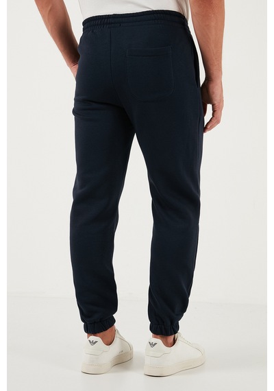 Buratti Pamuklu Regular Fit Normal Bel Lastikli Paça Cepli Erkek Eşofman Altı 59080153W4 Koyu Lacivert