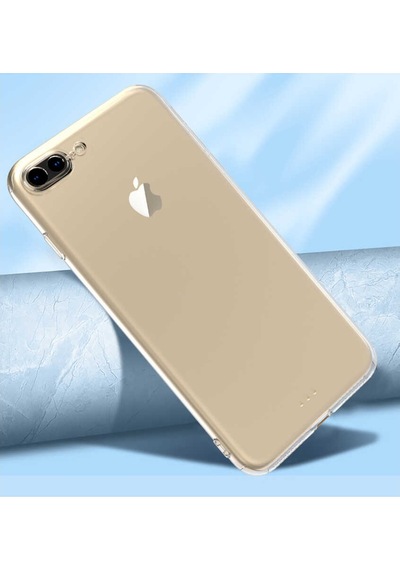 Apple Uyumlu iPhone 8 Plus Kılıf Zore Kamera Korumalı Süper Silikon Renksiz