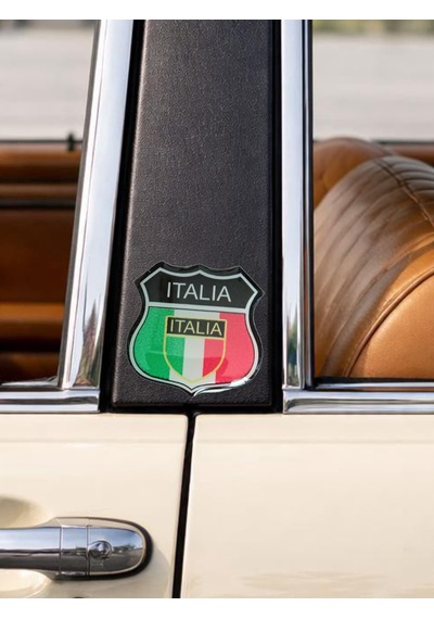 Italy Damla Sticker Etiket Kabartmalı 3dsilikon Direk Arma İtalya Arma Etiketçilere Özel 2adet 3,5x3cm Çok Renkli