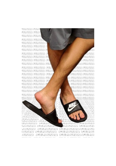Nike Futura Benassi Slide Black Unisex Siyah Terlik Tek Bantlı Siyah