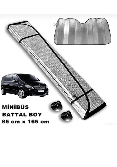 Point Oto Ön Cam Güneşlik Metalize Jumbo Büyük Boy Gümüş 85x165cm