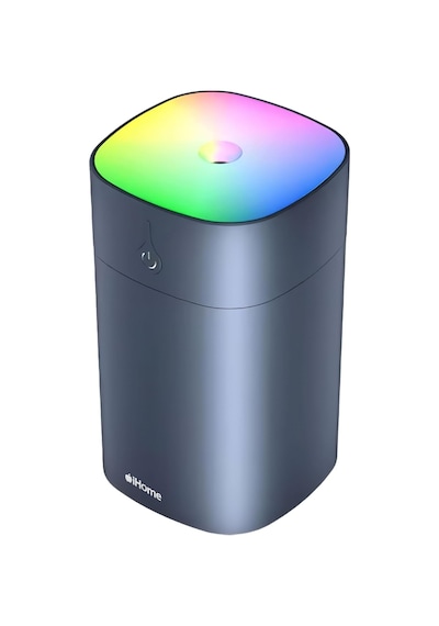 Rgb Renkli Aromaterapi Difüzör Ve Ultrasonik Hava Nemlendirici Buhar Makinesi Siyah, 400ml