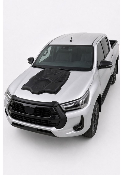 Toyota Hilux 2019 Ve Sonrası Uyumlu Ön Kaput Scoop 1 Parça Abs Mat Siyah