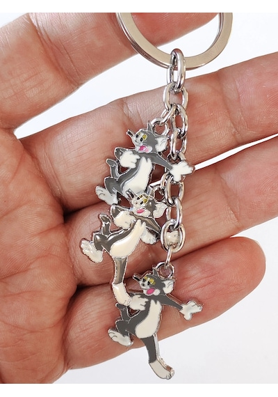 Miki Mouse Figürlü Metal Anahtarlık Çok Renkli