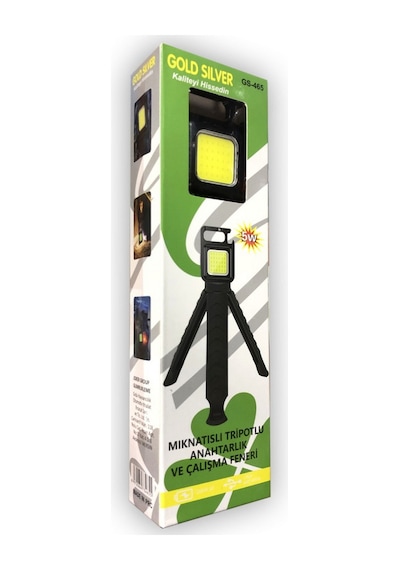 Gs-465 Tripotlu Usb Şarj Edilebilir Anahtarlık Fener