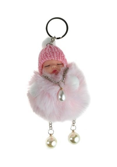 Uyuyan Bebek Anahtarlık Yumuşak Tüylü 10 Cm