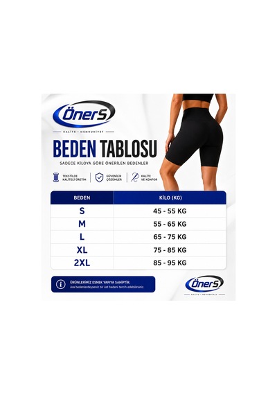 Öners Kadın Dalgıç Kumaş Yüksek Bel Şort Tayt 3 Lü Set Metalik Metalik
