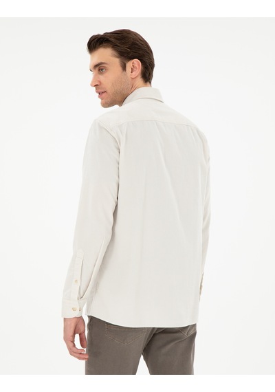 Pierre Cardin Erkek Vizon Gömlek Desenli 50292347-vr052 Vizon
