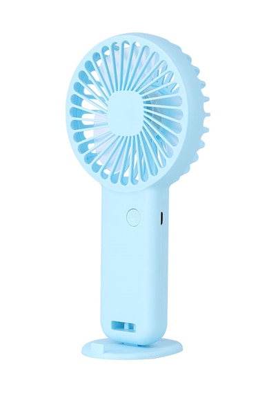 Mini Fan,telefon Tutucu,portatif El Vantilatörü Mavi 9,3x19cm