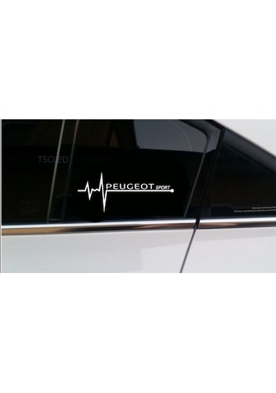 Peugeot Sport Nabız Kalp Atışı Sticker 2 Adet Sağ Sol