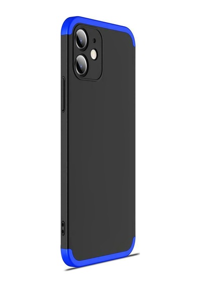 Microsonic Apple Uyumlu iPhone 12 Mini Kılıf Double Dip 360 Protective