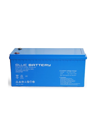 Blue Battery 12 Volt 200 Amper Jel Akü Derin Döngü Blg12-200 Deep Cycle