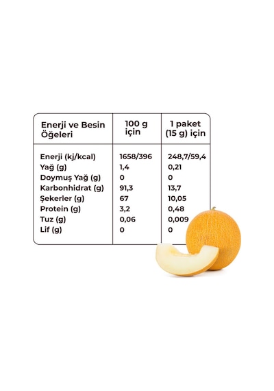 Kavun Kuru Meyve Cipsi 15 G X 5 Adet Dondurularak Kurutulmuş Meyve 15 G