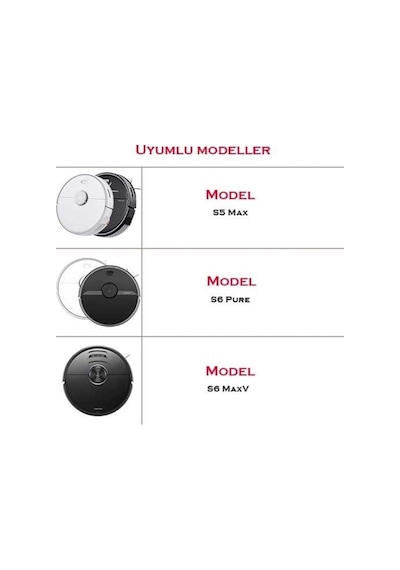 Roborock S6 Maxv Uyumlu 4 Adet Mop Fiber Bezi (552465050)