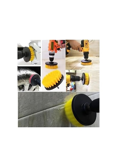 Matkap Uyumlu Temizleme Temizlik Fırçası Halı Ev Araç Sanayi Temizlik Fırçası 10cm Oval Pimli Fırça Diğer