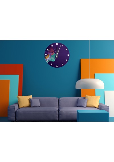 Ti-play Sihirli Zaman 30x30cm Akrilik Dekoratif Modern Duvar Saati ÇOk Renkli