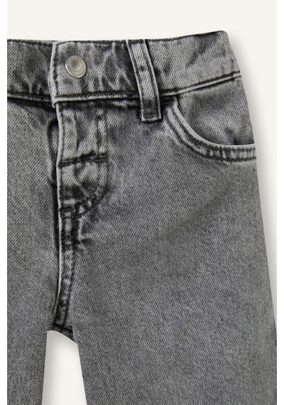 Defacto %100 Pamuk Wıde Leg Pamuklu Pantolon Kız Bebek H2200a526hsnm55 Gri-nm55