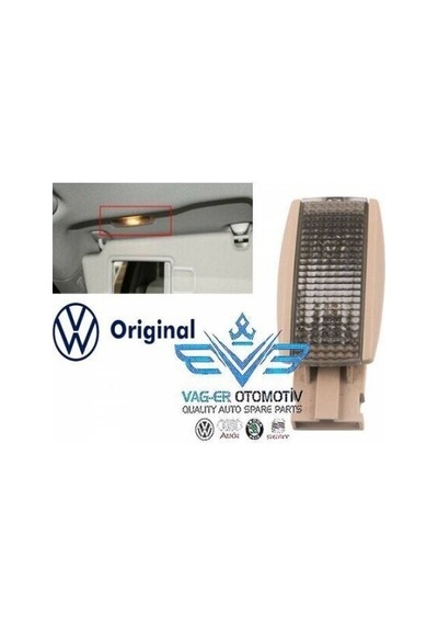 VW POLO 2006-2009  BEJ GÜNEŞLİK MAKYAJ LAMBASI SAĞ 3B0947109