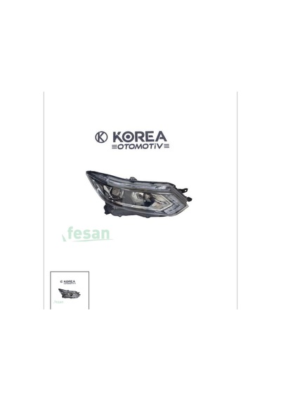 Nissan Qashqai 2017-2019 Sağ Motorlu Far