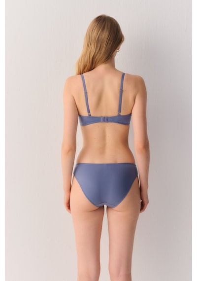 Suwen Geo Flower Dantelli Slip Külot Sw4013015 Mavi