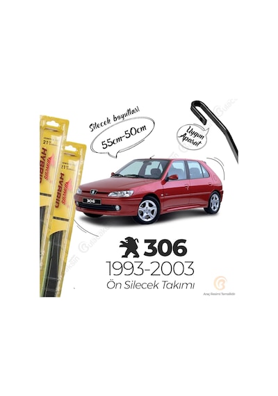 Peugeot 306 Silecek Takımı 1993-2003 İnwells Hibrit