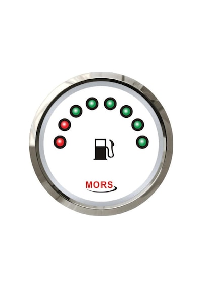 Mors Dijital Yakıt Göstergesi 12-24 Volt Beyaz