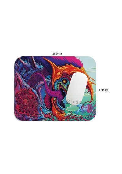Lexroo Hyper Beast - Dikdörtgen Mouse Pad, 17,5 Cm X 19,50 Cm