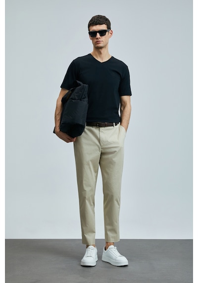 Lufian Erkek Tuna Modern Grafik T-shirt 111020266 Siyah Çok Renkli