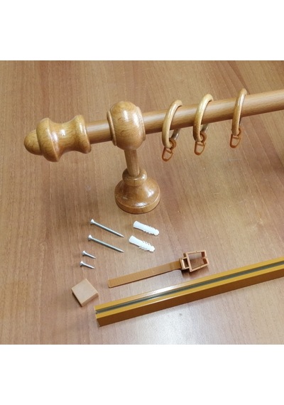 Meşe Rustik Ahşap Perde Askısı Meşe Rustik Ahşap Perde Askısı