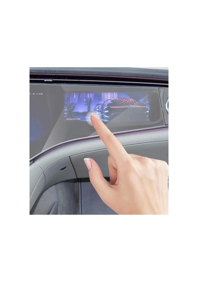 Tr Mercedes Eqs 450 İle Uyumlu Ekran Koruyucu Şeffaf Nano Tam Kaplama