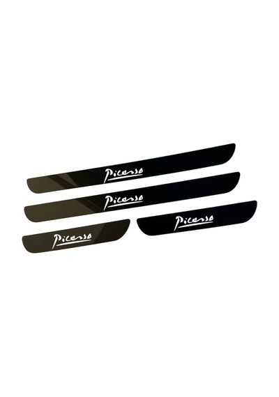 Picasso Pleksi Kapı Eşiği Piano Black 4 Parça