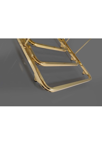Tekerlekli Veys Sehpa Gold 4 Lü Zigon Sehpa - Orta Sehpa - Yan Se (550703428)