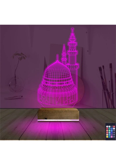 Luvivia Cami 3d Lamba - Masa Gece Lambası Şeffaf