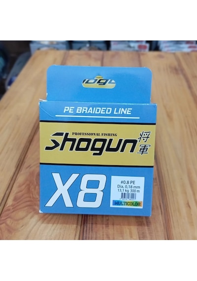 Shogun X8 300mt Multicolor İp Misina 0,16mm - Standart