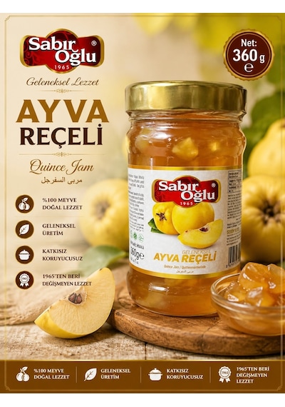 Sabıroğlu Ayva Reçeli Net 360 Gr Kavanoz