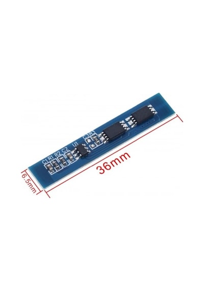 Bakayelektronik-2S 3A Bms Lityum Li-İon Batarya Koruma Kartı 18650 Pil Lipo