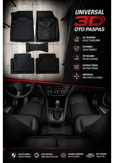 Mazda Cx3 Universal Havuzlu Paspas Takımı Premium A+