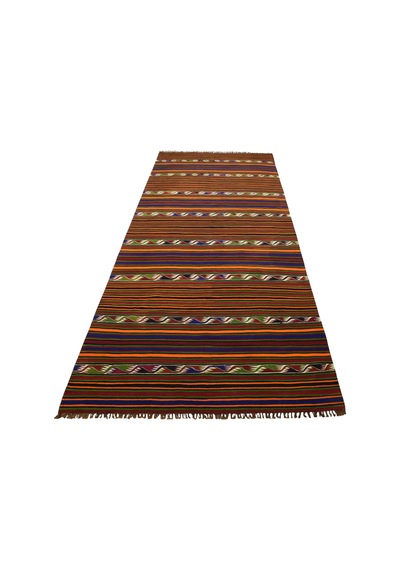 Kilim Antik El Dokuma Yün Anadolu Yörük Kilimi 0134 - Yeni - Çok Renkli