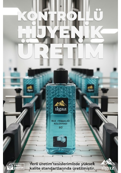 Ilgaz Buz Ferahlığı Kolonyası 4'lü Set 80 Derece 400 Ml Elegance Series