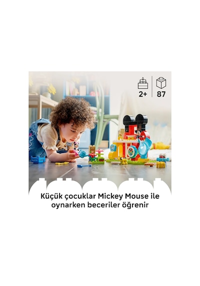 LEGO® DUPLO®│Disney Minnie ve Pluto ile Mickey’nin Kulüp Evi 10465 -2 Yaş ve Üzeri Çocuklar için Yaratıcı Oyuncak Yapım Seti (87P)